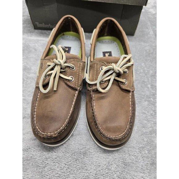 Timberland Boat Shoes, Mens 7, Tan Burn, CLS21-71510 NWB - Picture 1 of 16